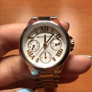 Authentic MK Two-Tone Chronograph Watch